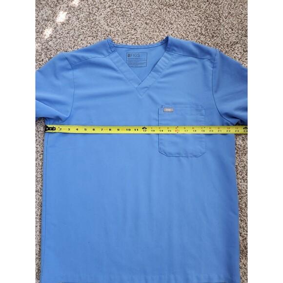 FIGS Technical Collection Men's Light Blue Scrub Top Size L - Picture 4 of 5